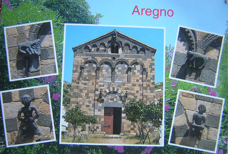 Carte postale de la ville d'Aregnu